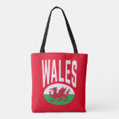 Verstoorde Wales Cymraeg Cymru Proud Welsh Tote Bag (Achterkant)