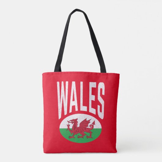  Verstoorde Wales Cymraeg Cymru Proud Welsh Tote Bag (Achterkant)