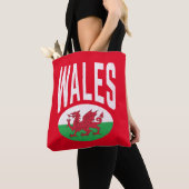  Verstoorde Wales Cymraeg Cymru Proud Welsh Tote Bag (Dichtbij)
