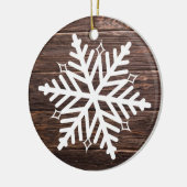 Verstoorde wood Landenstijl Kerstmis Keramisch Ornament (Links)
