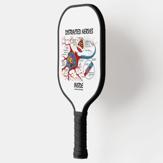 Verstoorde zenuwen in de Neuron Synapse Humor Pickleball Paddle (Links)