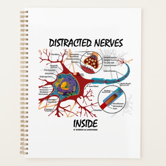 Verstoorde zenuwen in de Neuron Synapse Humor Planner (Voorkant)