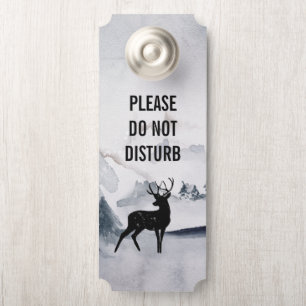 Verstoort de Majestic Deer Waterverf niet Deurhanger