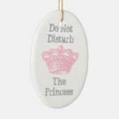 Verstoort de prinses van Deur Hanger niet Keramisch Ornament (Rechts)