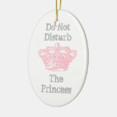 Verstoort de prinses van Deur Hanger niet Keramisch Ornament (Links)