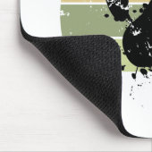 Verstoort verfspatter Dog Afdrukretro Zonneset Muismat (Hoek)