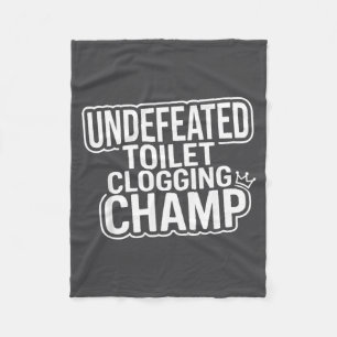 Verstoppend Kampioen Onverslagen Toilet Fleece Deken