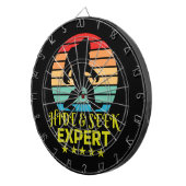 Verstoppertje Expert Bigfoot Grappig Dartbord (Voorkant Rechts)