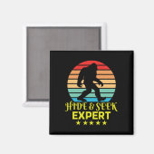 Verstoppertje Expert Bigfoot Grappig Magneet (Voorkant / Achterkant)
