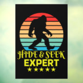 Verstoppertje Expert Bigfoot Grappig Raamsticker (Vel 3)