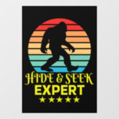 Verstoppertje Expert Bigfoot Grappig Raamsticker (Vel)