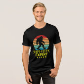 Verstoppertje Expert Bigfoot Grappig Tri-Blend Shirt (Voorkant volledig)