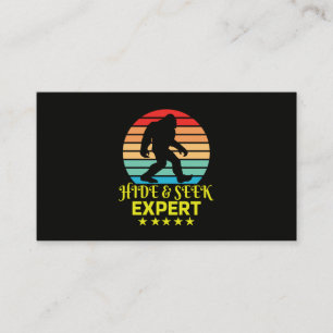 Verstoppertje Expert Bigfoot Grappig Visitekaartje