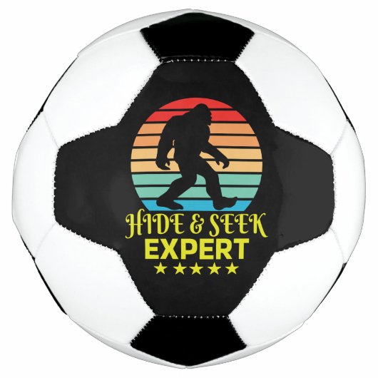 Verstoppertje Expert Bigfoot Grappig Voetbal (Voorkant)