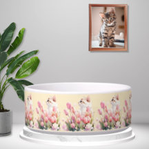 Verstoppertje Kitty Roze Bloemen