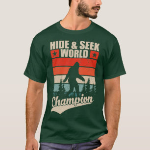 Verstoppertje Wereldkampioen Retro T-shirt