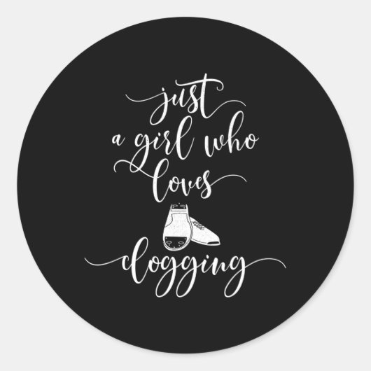 Verstopping Dans Gewoon een die houdt van verstopp Ronde Sticker (Voorkant)