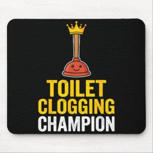 Verstopping Toilet Chamon Grappige Toilet Verstopp Muismat