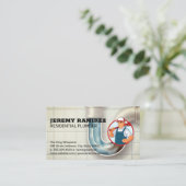 Verstopte gootsteenpijp | loodgieter visitekaartje (Staand voorkant)