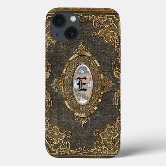 Verstopte klassieke monogram oude boekenstijl Case-Mate iPhone case (Achterkant)