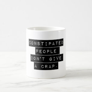 Verstopte mensen geven geen kut koffiemok
