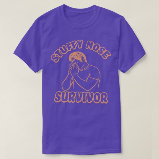 Verstopte neus Survivor Grappig 2 T-shirt (Design voorkant)