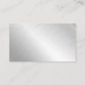 verstopte pijp | Aluminium metalen achtergrond Visitekaartje (Achterkant)