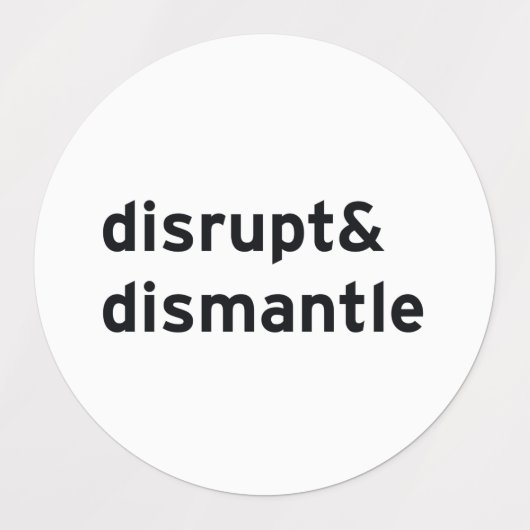 verstoren en ontmantelen labels (Design 1)