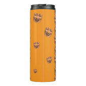 Verstorend grijnzend gezicht thermosbeker (Achterkant)