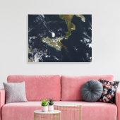Verstoring van de Mt Etna op Sicilië Canvas Afdruk (Insitu (Woonkamer))