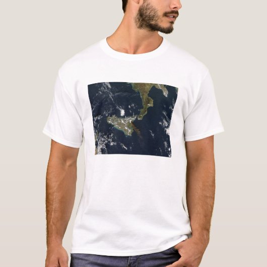 Verstoring van de Mt Etna op Sicilië T-shirt (Voorkant)