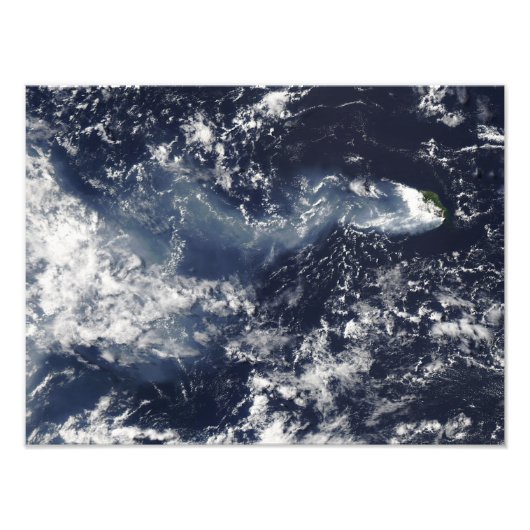 Verstoring van Piton de la Fournaise, Réunion Isla Foto Afdruk (Voorkant)