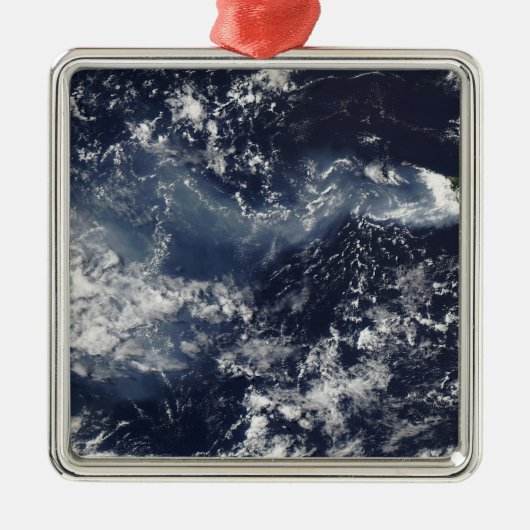 Verstoring van Piton de la Fournaise, Réunion Isla Metalen Ornament (Voorkant)