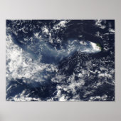 Verstoring van Piton de la Fournaise, Réunion Isla Poster (Voorkant)
