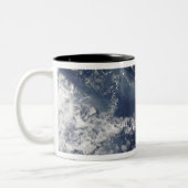 Verstoring van Piton de la Fournaise, Réunion Isla Tweekleurige Koffiemok (Links)