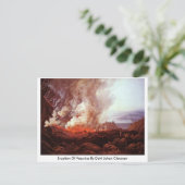 Verstoring van Vesuvius door Dahl Johan Claussen Briefkaart (Staand voorkant)