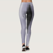 Verstotende zwarte en witte uitsteeksels leggings (Achterkant)