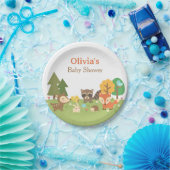 Verstrekking van Woodland Animal ThMED Baby shower Papieren Bordje (Feest)