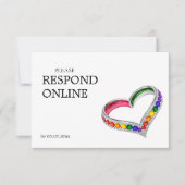 🌈 Verstrengeld in Pride Horizontale online RSVP Kaartje (Voorkant)