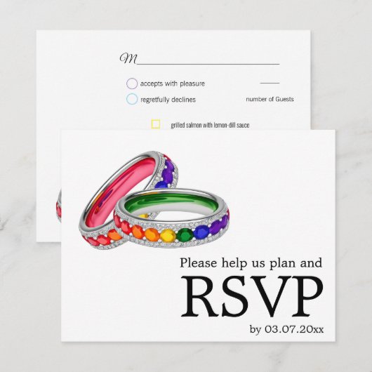 🌈Verstrengeld in trots –met menu & QR-code (Voorkant / Achterkant)