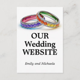🌈 Verstrengeld in trots – Trouwwebsite  Informatiekaartje