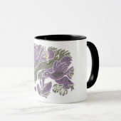 Verstrengelde Aestetic Birds TWArt 12-paarse Mok (Voorkant rechts)