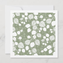 Verstrengelde bladgroene botanicals saliegroen