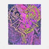 Verstrengelde draken fleece deken (Voorkant)