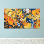 Verstrengelde energieën canvas afdruk (Insitu (Houten vloer))