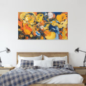 Verstrengelde energieën canvas afdruk (Insitu (Slaapkamer))