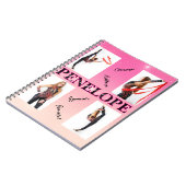 Verstrengelde Gymnastiek Roze 4 Fotoaanmoediging Notitieboek (Linkerzijde)