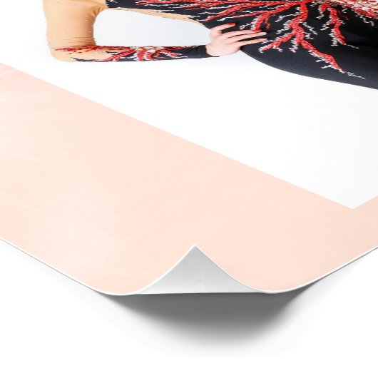 Verstrengelde Gymnastiek Roze 4 Fotoaanmoediging Perfect Poster (Hoek)