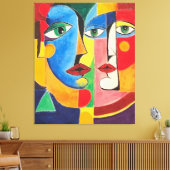 Verstrengelde Identiteiten Canvas Afdruk (Insitu (Woonkamer))