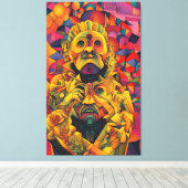 Verstrengelde Koninklijke Canvas Afdruk (Insitu (Houten vloer))
